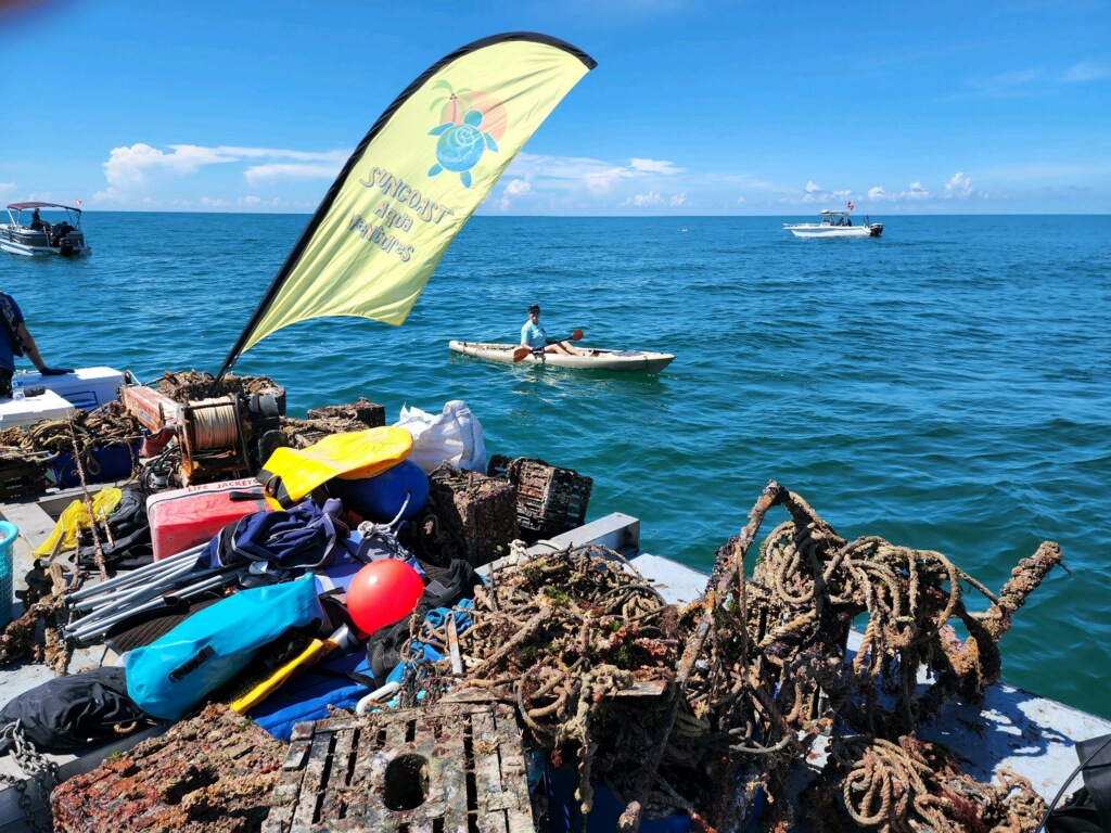 Alan Fisher Reef, offshore cleanup, (August 24, 2022)